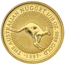 1997 1/10oz Australian Kangaroo Gold Nugget Coin
