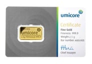 2.5 Gram Gold Bar Best Value (Brand New)