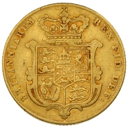1826 Gold Sovereign George IV Bare Head