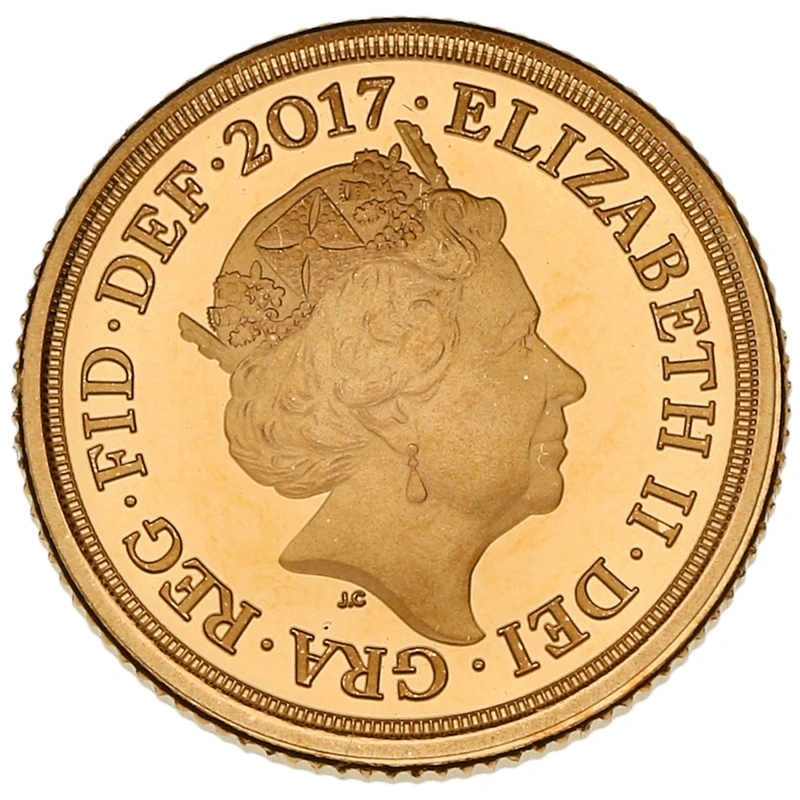 2017 Proof Gold Quarter Sovereign