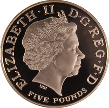 2005 Proof Gold £5 Coin Quintuple Sovereign Battle of Trafalgar