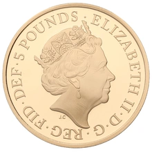 2018 Proof Gold Crown £5 Coin Four Generations of Royalty Boxed