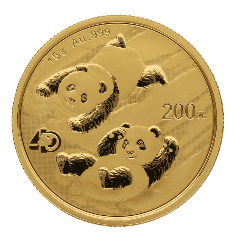 2022 15g Chinese Panda Gold Coin