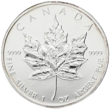 1996 Canadian Silver Maple Leaf Coin 1oz