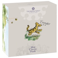 2021 Proof 50p Silver Coin Tigger Boxed