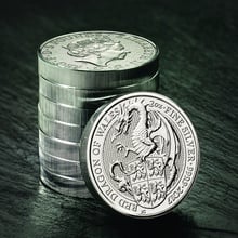 2017 2oz Red Dragon of Wales Silver Coin Queen's Beasts