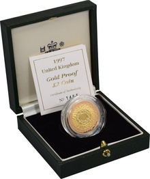 1997 Proof £2 Gold Coin Technologies Boxed