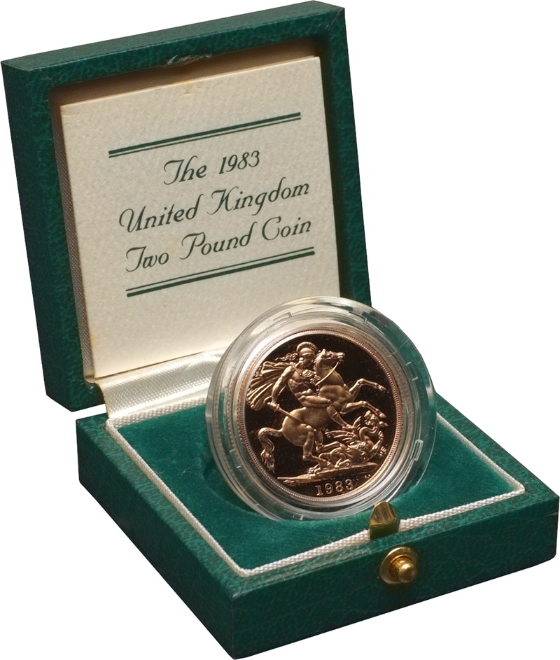 1983 Proof £2 Gold Coin Double Sovereign Boxed