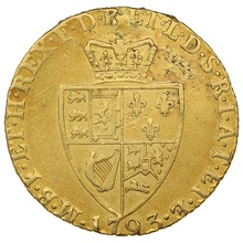 1793 George III Gold Guinea - Good Fine