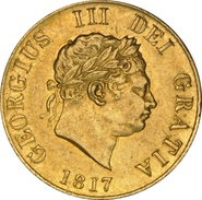 1817 Gold Half Sovereign George III Graded NGC AU53