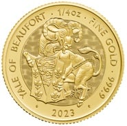 2023 Yale of Beaufort - Tudor Beasts 1/4oz Gold Coin