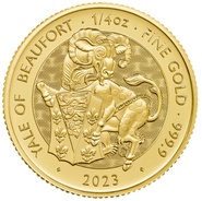 2023 Yale of Beaufort Gold Coin Tudor Beasts 1/4oz