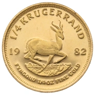 1982 Proof 1/4oz Krugerrand Gold Coin