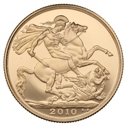 2010 £2 Two Pound Proof Gold Coin (Double Sovereign)