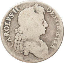 1672 Silver Crown Coin Charles II