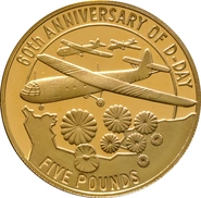 1944-2004 The 60th Anniversary of D-Day Channel Islands 3-coin Gold Proof Set Boxed