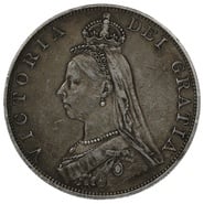 1887 Victoria Double Florin - Fine