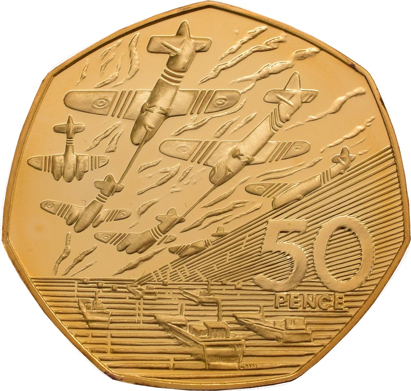 1994 DDay Gold Proof 50p Coin Only BullionByPost From £1,761