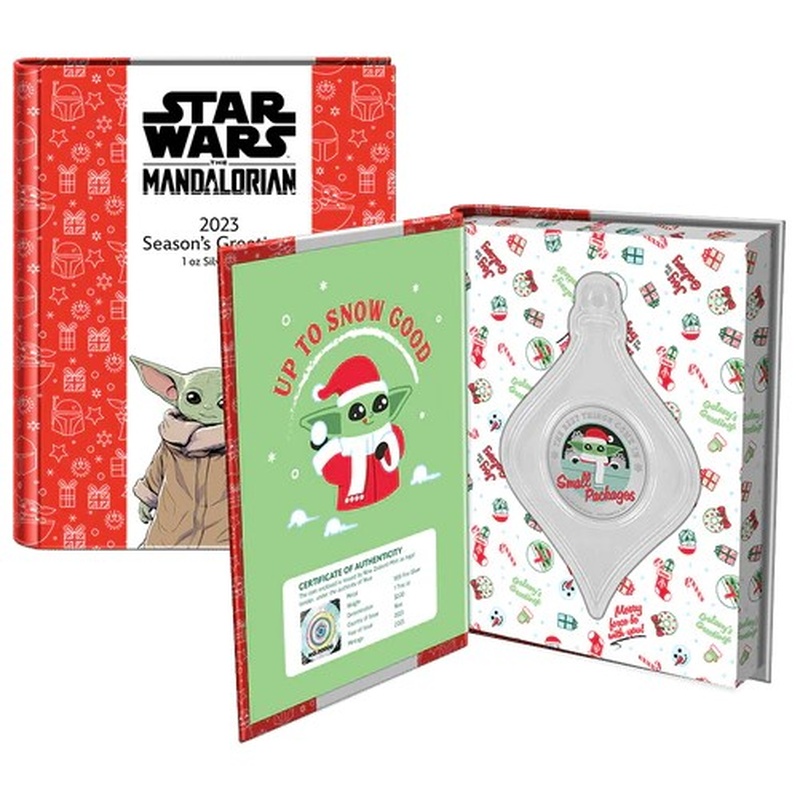 2023 1oz Star Wars Silver Coin Season’s Greetings Boxed