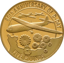 1944-2004 The 60th Anniversary of D-Day Channel Islands 3-coin Gold Proof Set Boxed