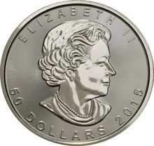 2015 1oz Canadian Maple Leaf Platinum Coin