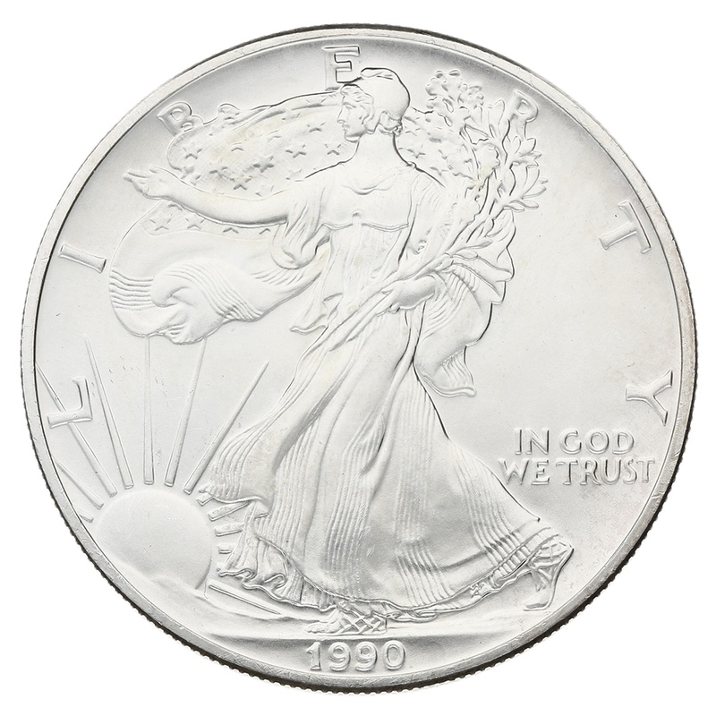 1990 American Silver Eagle Coin 1oz