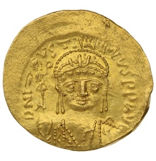 565-578 Gold Solidus Coin Justin II
