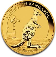 2012 1/4oz Australian Kangaroo Gold Nugget Coin