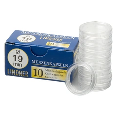 Lindner Coin Capsules 19mm 10 Box