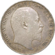 1902 Silver Crown Coin Edward VII Good Very Fine