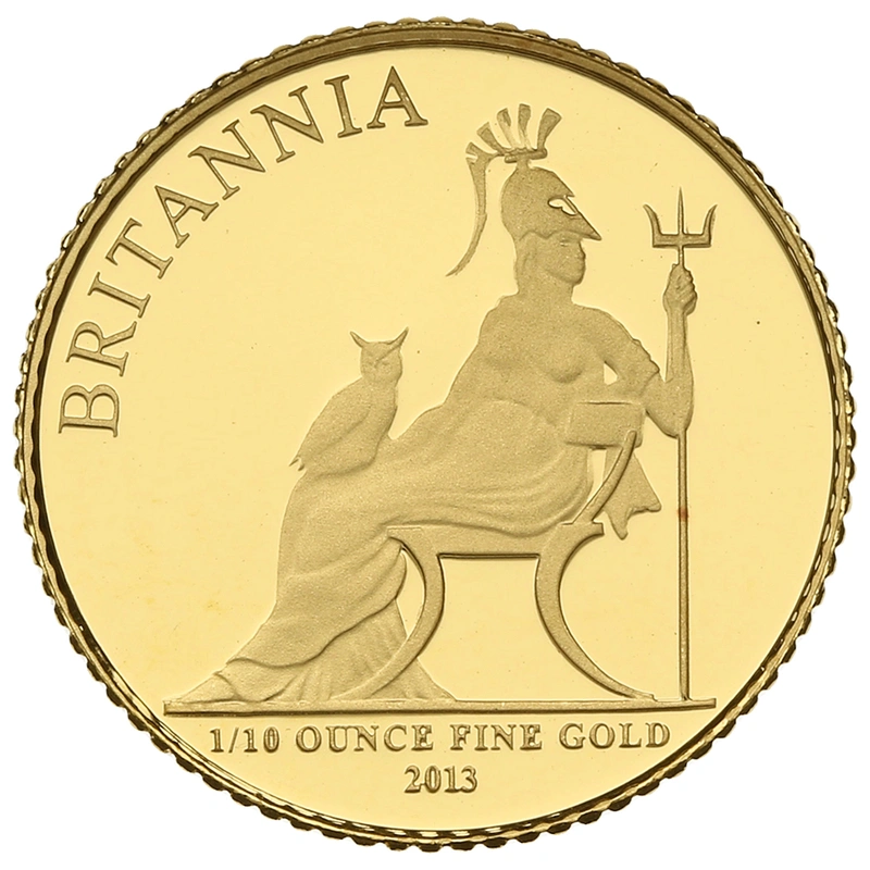 2013 Proof 1/10oz Gold Britannia Coin