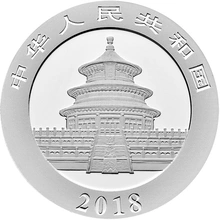 2018 30g Chinese Panda Silver Coin