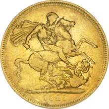 1821 Gold Sovereign Coin George IV Laureate Head NGC VF DETAILS Scratched