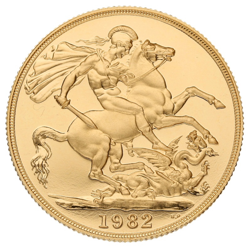 1982 Proof £2 Coin Gold Double Sovereign