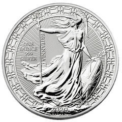2020 1oz Silver Britannia (Oriental Border) Coin
