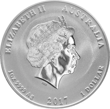 2017 Year of the Rooster Silver Coin 1oz Perth Mint Australian Lunar Series