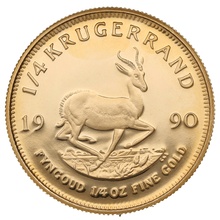 1990 Proof 1/4oz Krugerrand Gold Coin