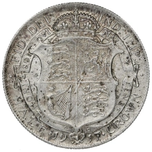 1917 Silver Half Crown Coin George V