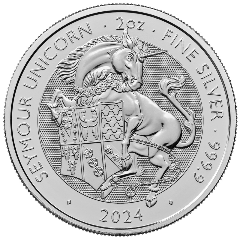 2024 Seymour Unicorn Silver Coin Tudor Beasts 2oz