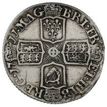 1711 Silver Sixpence Coin Queen Anne Good Fine
