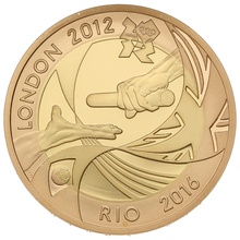 2012 Proof £2 Coin Gold Double Sovereign London Rio Olympic Handover Ceremony