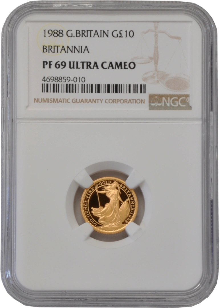 1988 Proof 1/10oz Gold Britannia Coin NGC PF69