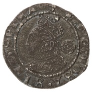 1573 Elizabeth I Three Halfpence - Acorn