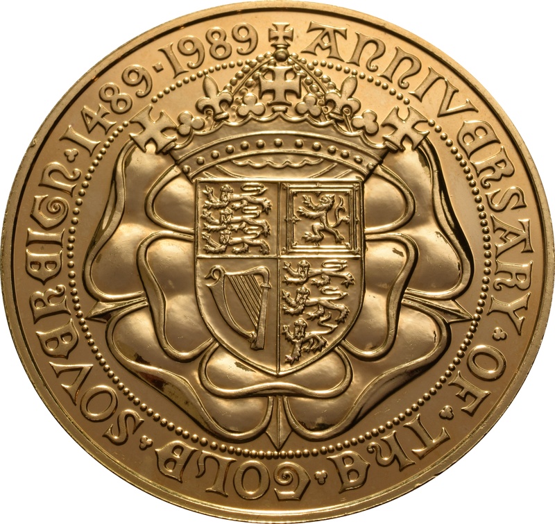 1989 Gold £5 Coin Brilliant Uncirculated 500th Anniversary