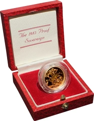 1983 Proof Gold Sovereign Boxed