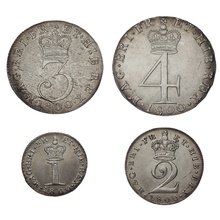 1800 Silver Maundy Money Coin Set George III