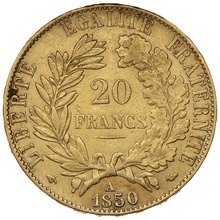 1850 20 French Francs - Ceres