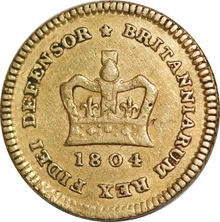 1804 1/3 Guinea Gold Coin George III