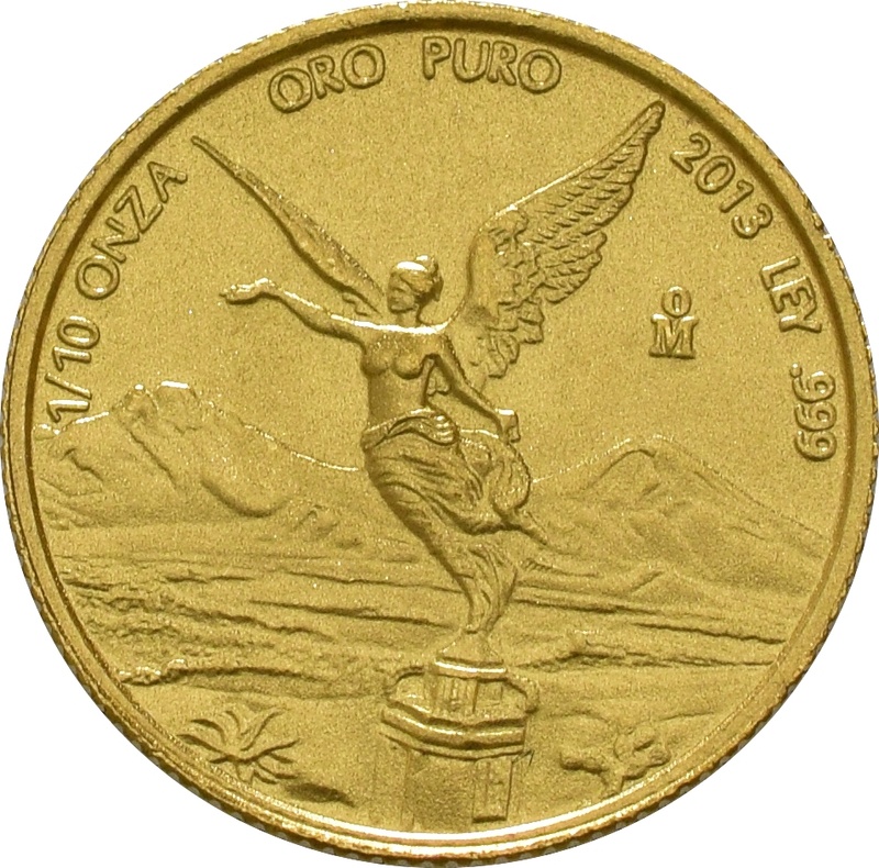 Mexican Libertad Gold Coin 1/10oz