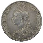 1888 Queen Victoria Silver Milled Florin